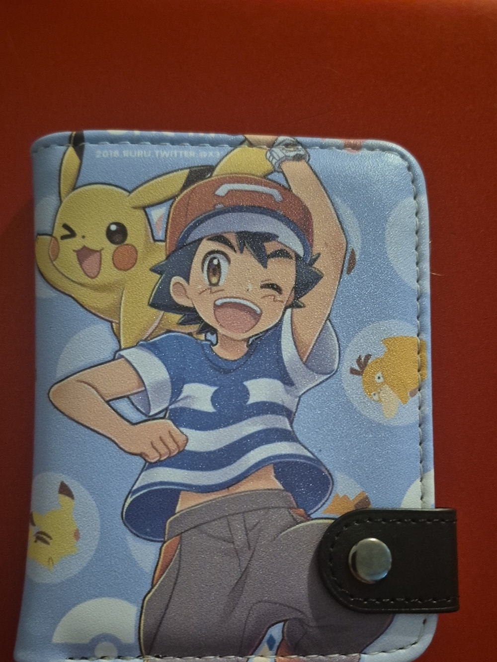 Kids BPokémon Snap Wallet with Pikachu and Ash Print 4"x5"